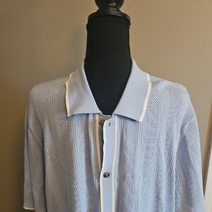 JUMPMAN JORDAN, Light Blue Casual Button Down Shirt